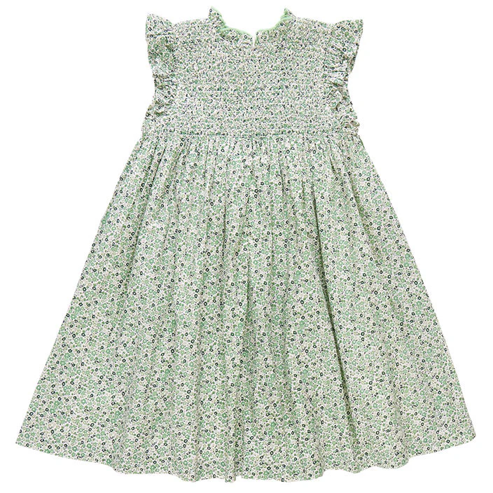 Pink Chicken Green Mini Ditsy Stevie Dress - Image 3