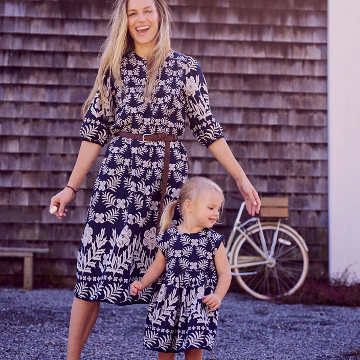 Pink Chicken Navy Oasis Womens Harris Dress - Image 3