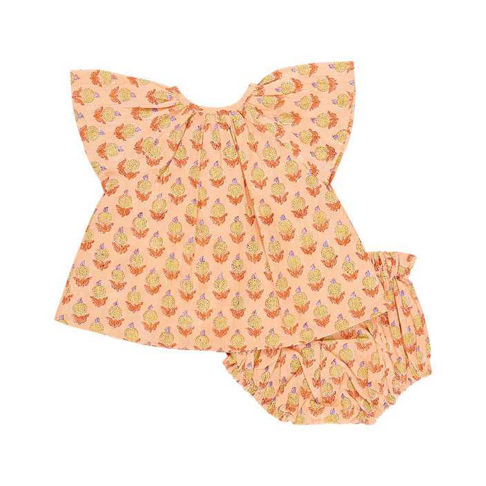 Pink Chicken Orange Dahlia Baby Willow 2 Piece Set - Image 2