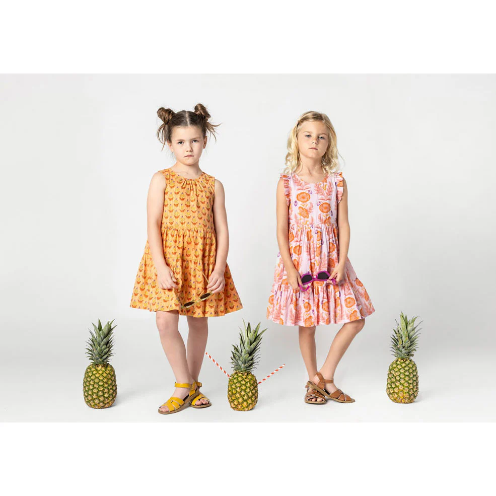Pink Chicken Orange Dalhia Eloise Dress - Image 2