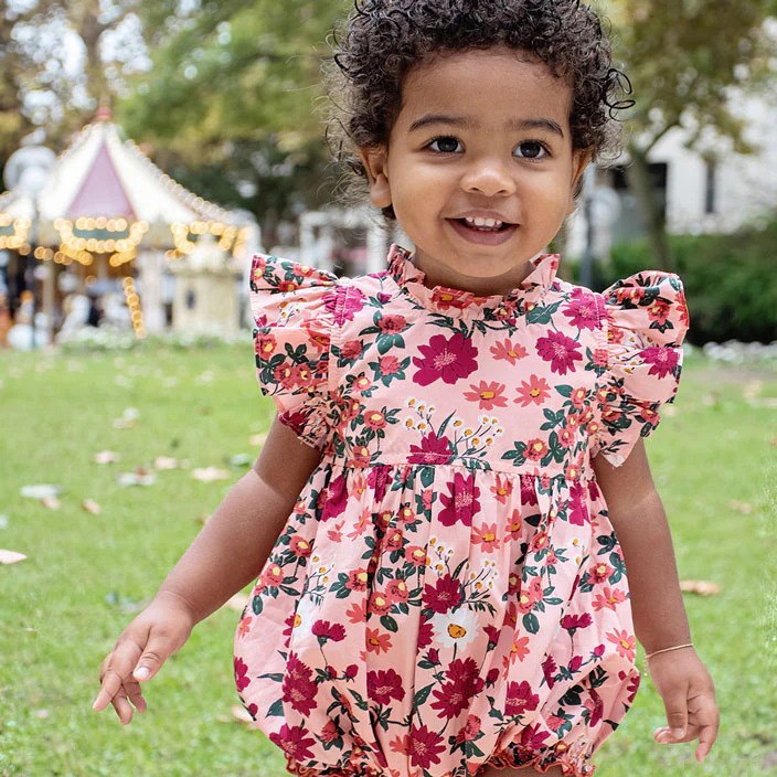 Pink Chicken Pink Daisy Floral Baby Jennifer Bubble - Image 2