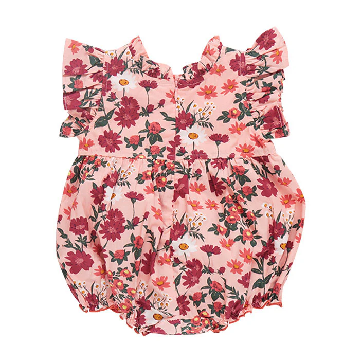 Pink Chicken Pink Daisy Floral Baby Jennifer Bubble - Image 3