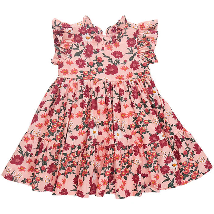 Pink Chicken Pink Daisy Floral Jennifer Dress