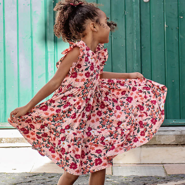 Pink Chicken Pink Daisy Floral Jennifer Dress - Image 4