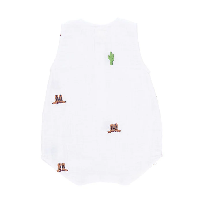 Pink Chicken Rodeo Embroidery Baby Riley Jumper - Image 2