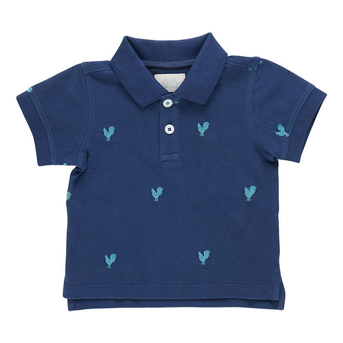 Pink Chicken Rooster Embroidery Alec Shirt