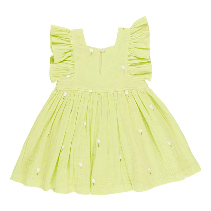 Pink Chicken Tulip Embroidery Elsie Dress - Image 2