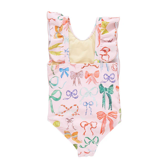 Pink Chicken Watercolor Bows Katniss Suit - Image 3