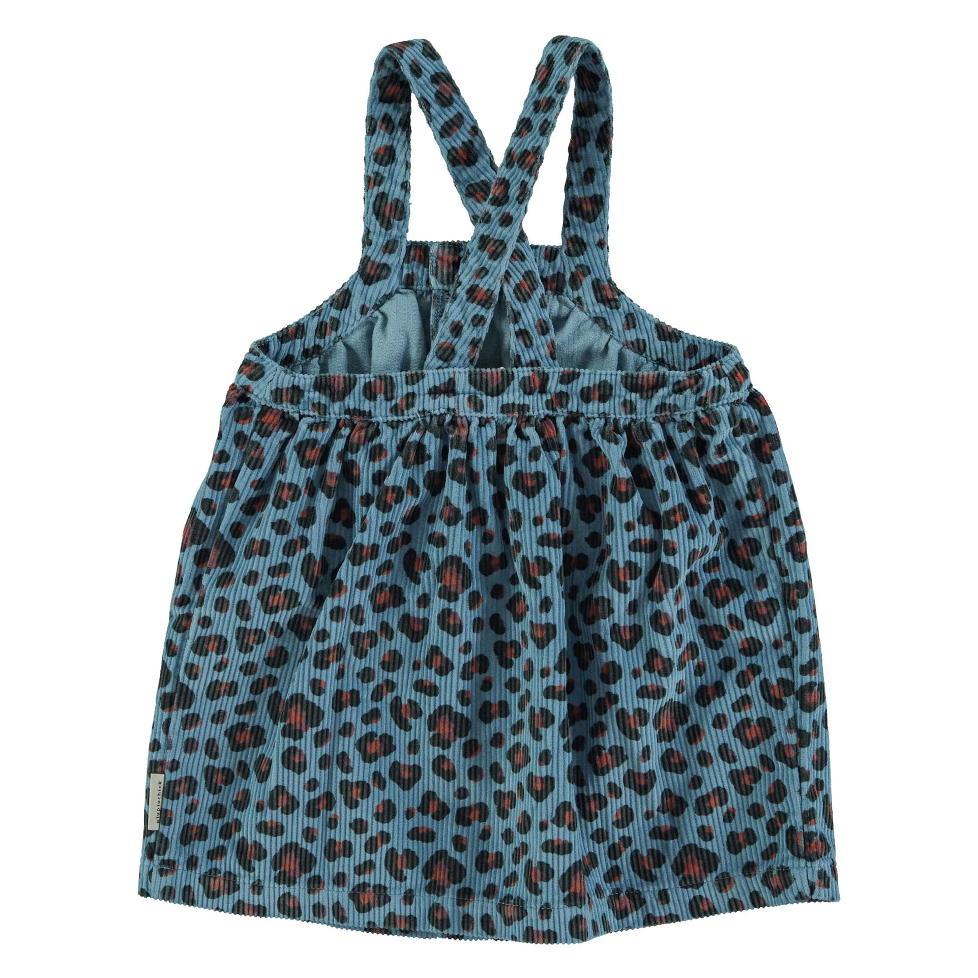 Piupiuchick Blue Animal Print Strap Dress - Image 3