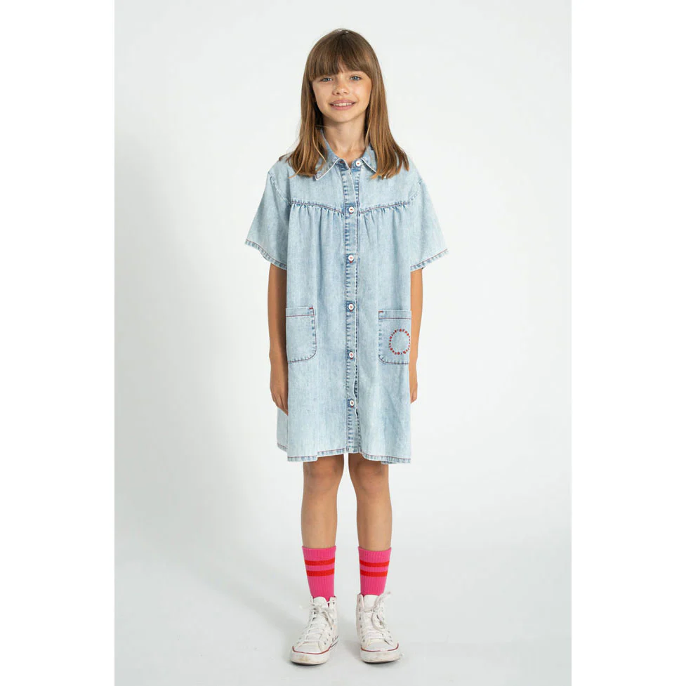 Piupiuchick Blue/Light Denim Dress - Image 2