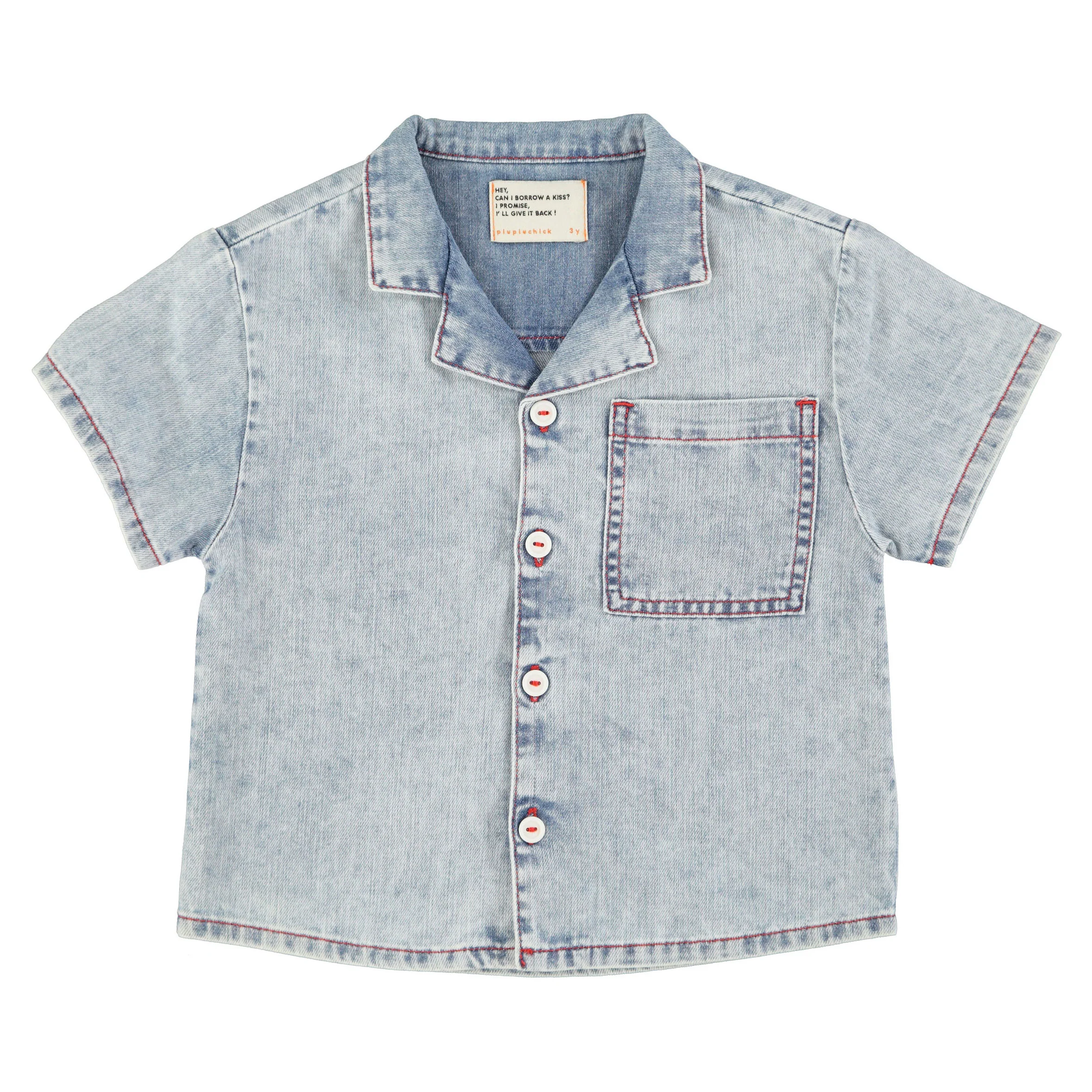 Piupiuchick Blue/Light Denim Hawaiian Shirt
