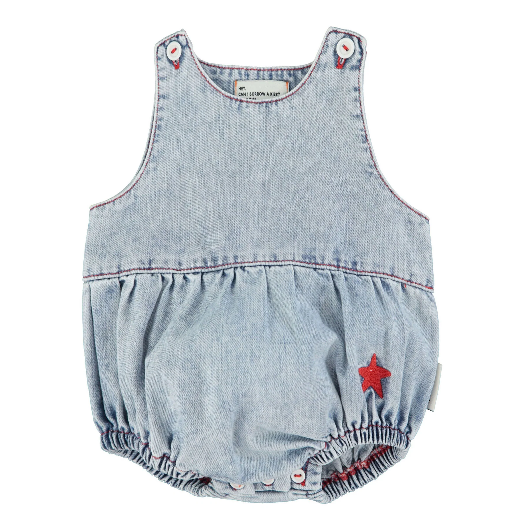 Piupiuchick Blue/Light Denim Romper