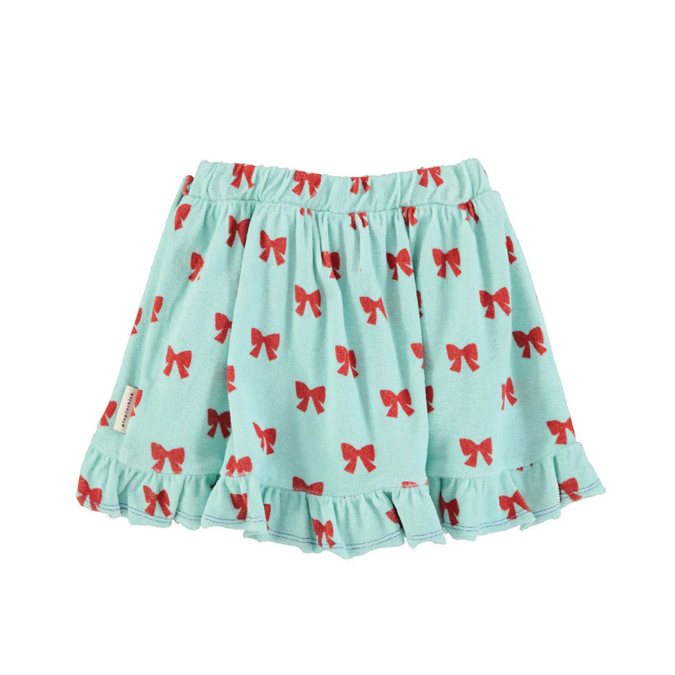 Piupiuchick Blue W/ Red Bows Short Skirt - Image 3