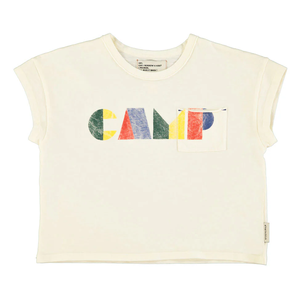 Piupiuchick Ecru Camp Print Tee