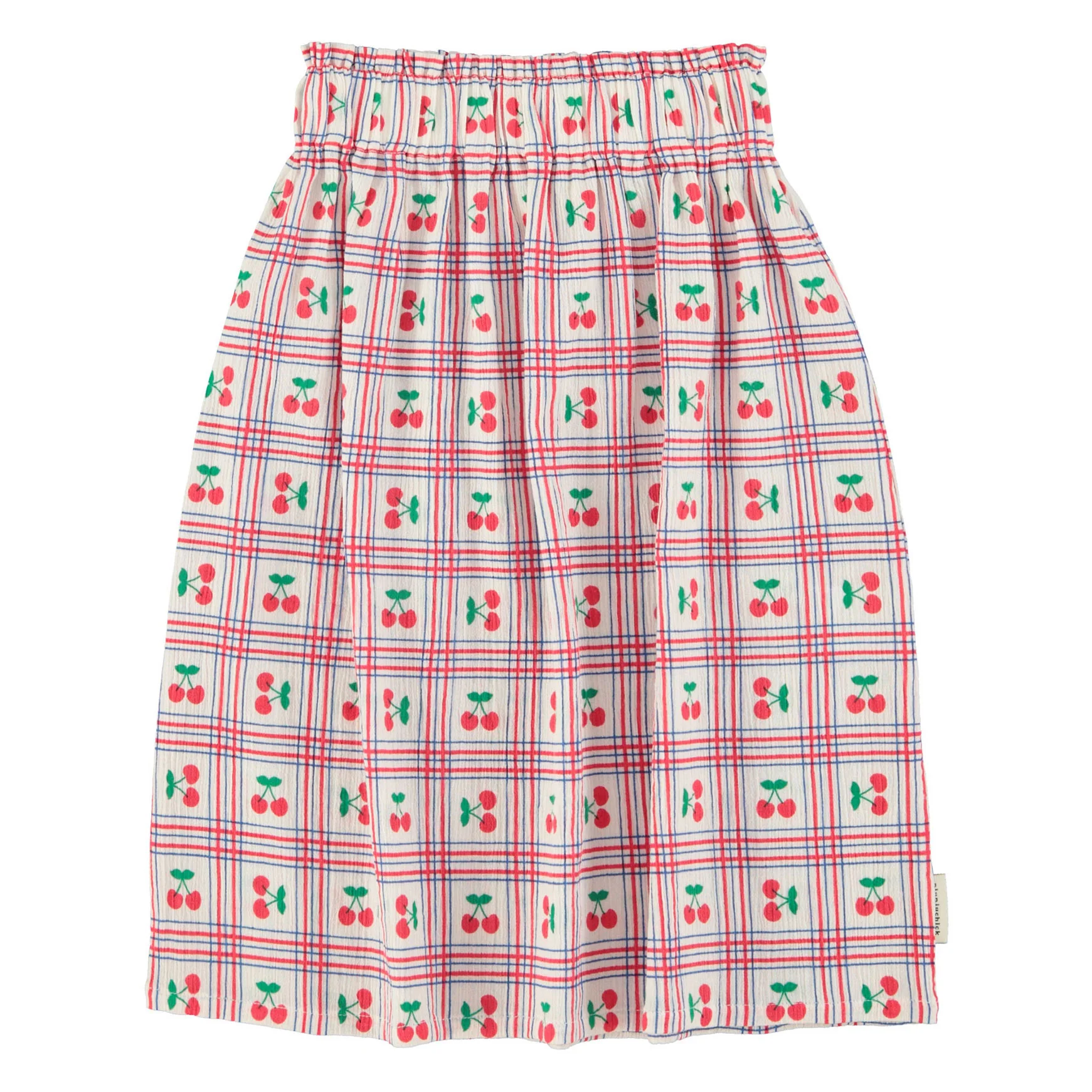 Piupiuchick Ecru Cherries All Over Long Skirt