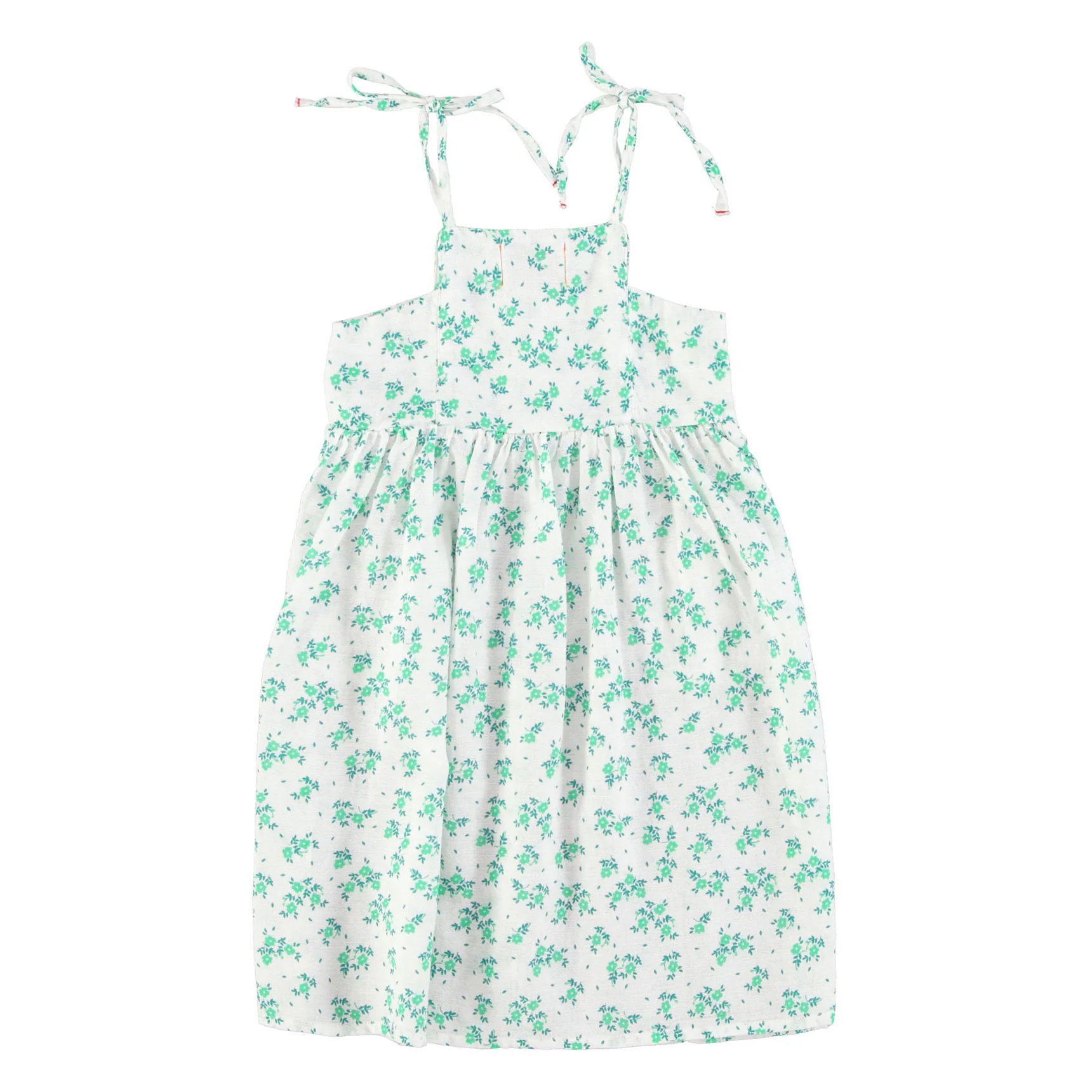 Piupiuchick Ecru/Green Flowers All Over Long Dress - Image 2