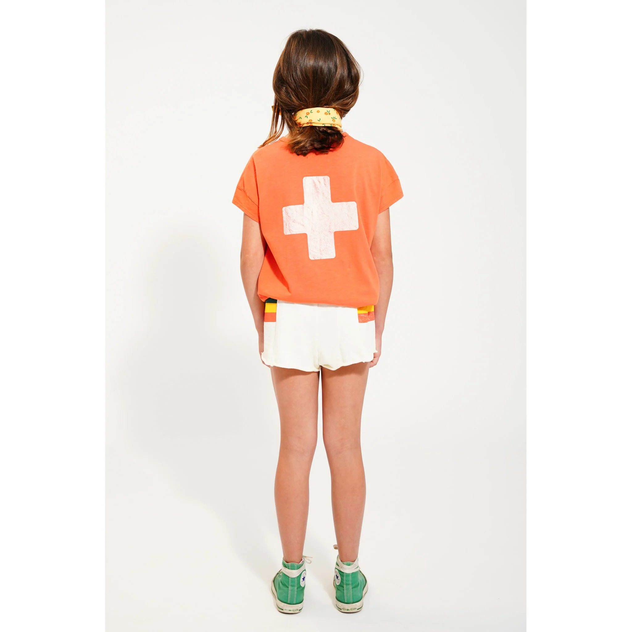 Piupiuchick Ecru Multicolor Stripes Shorts - Image 4