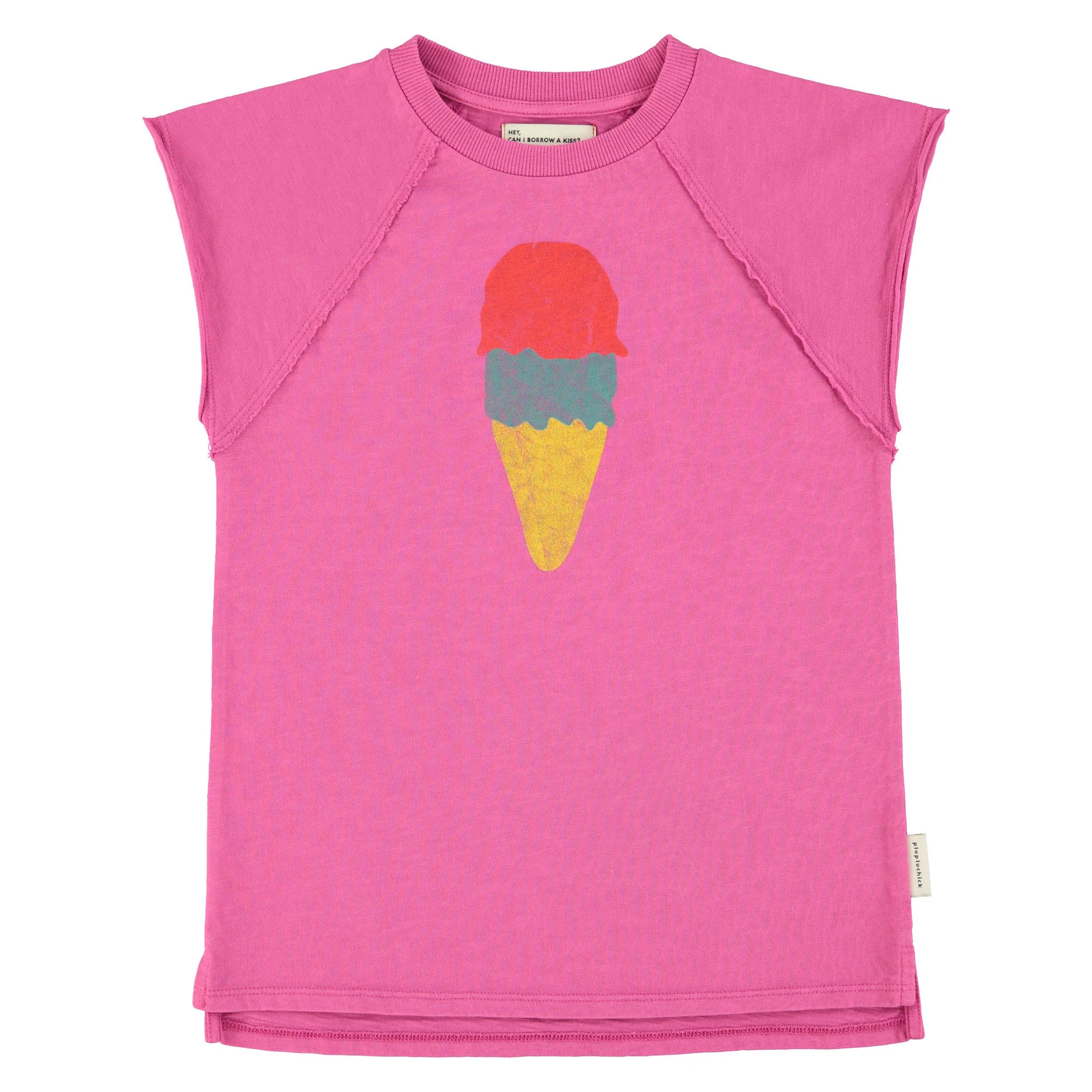 Piupiuchick Fuchsia Ice Cream Print Dress