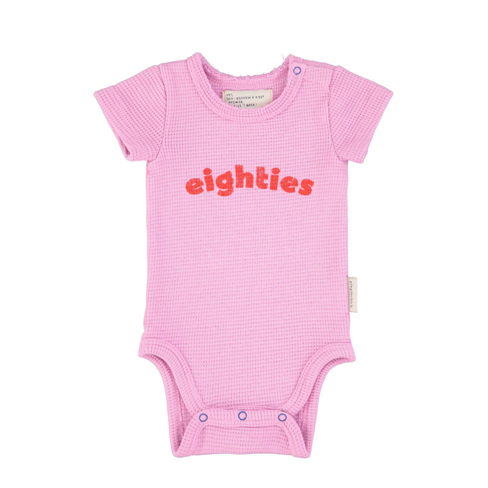 Piupiuchick Lavender Eighties Print Bodysuit