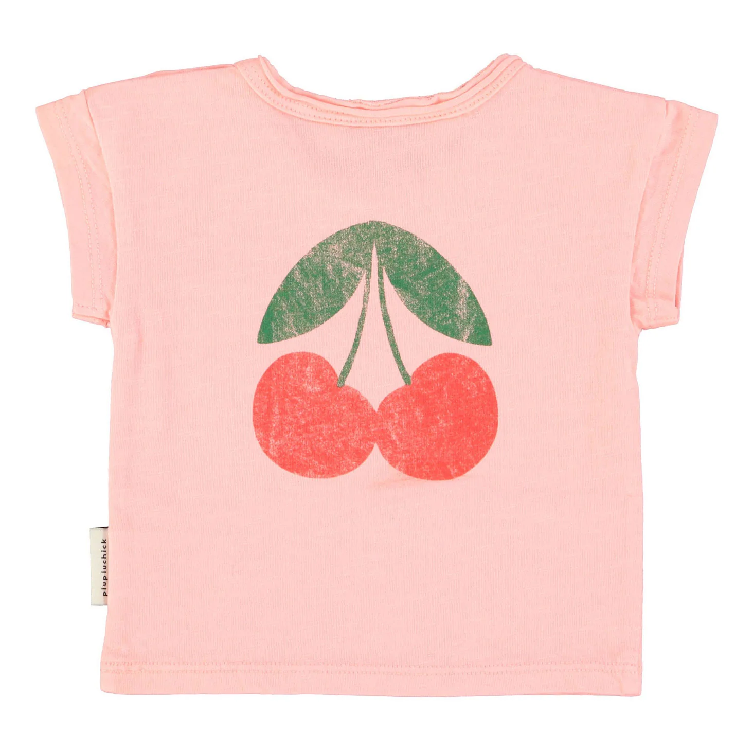 Piupiuchick Light Pink "Ma Cherie" Print Baby T-Shirt - Image 2