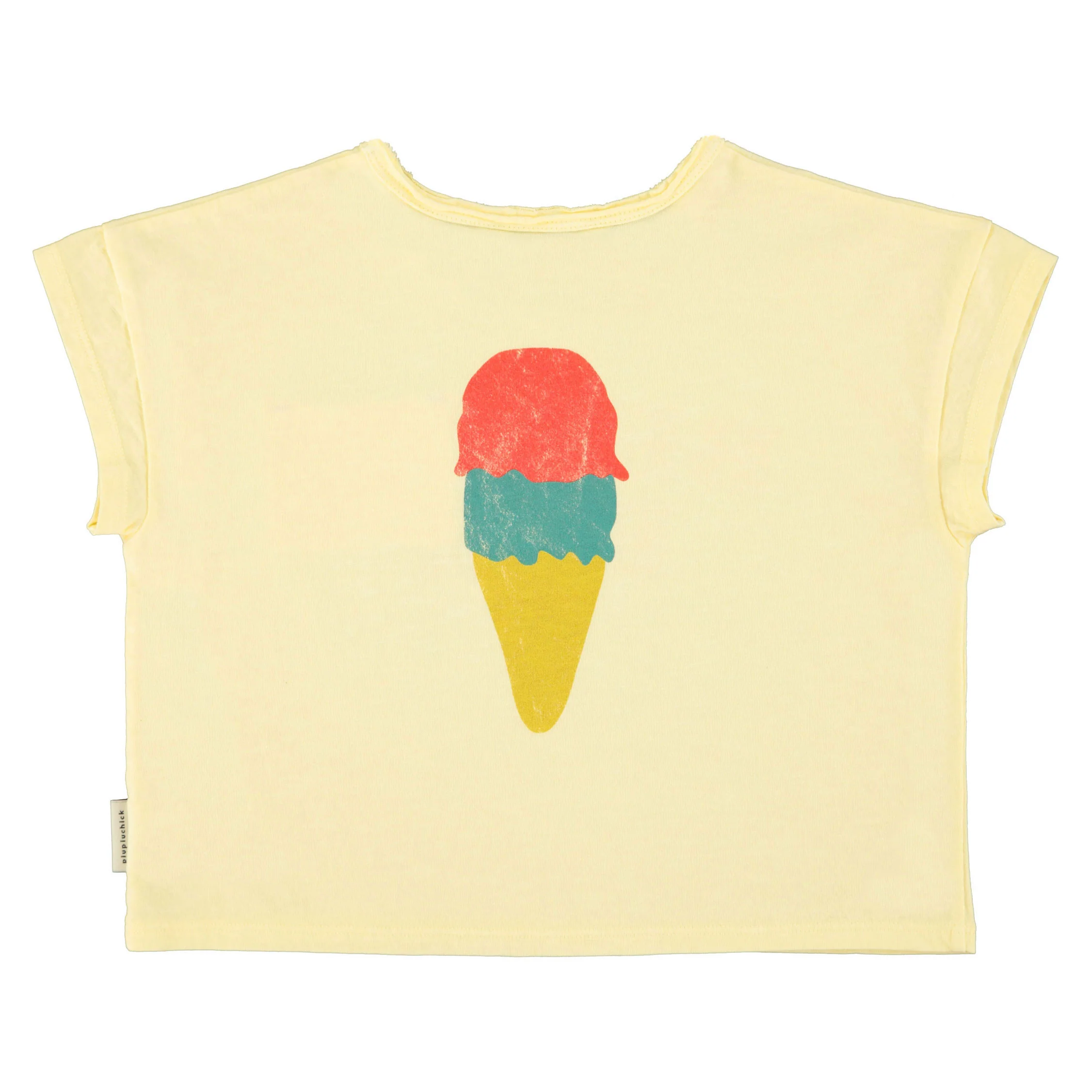 Piupiuchick Light Yellow "Beach Bar" Print T-Shirt - Image 3