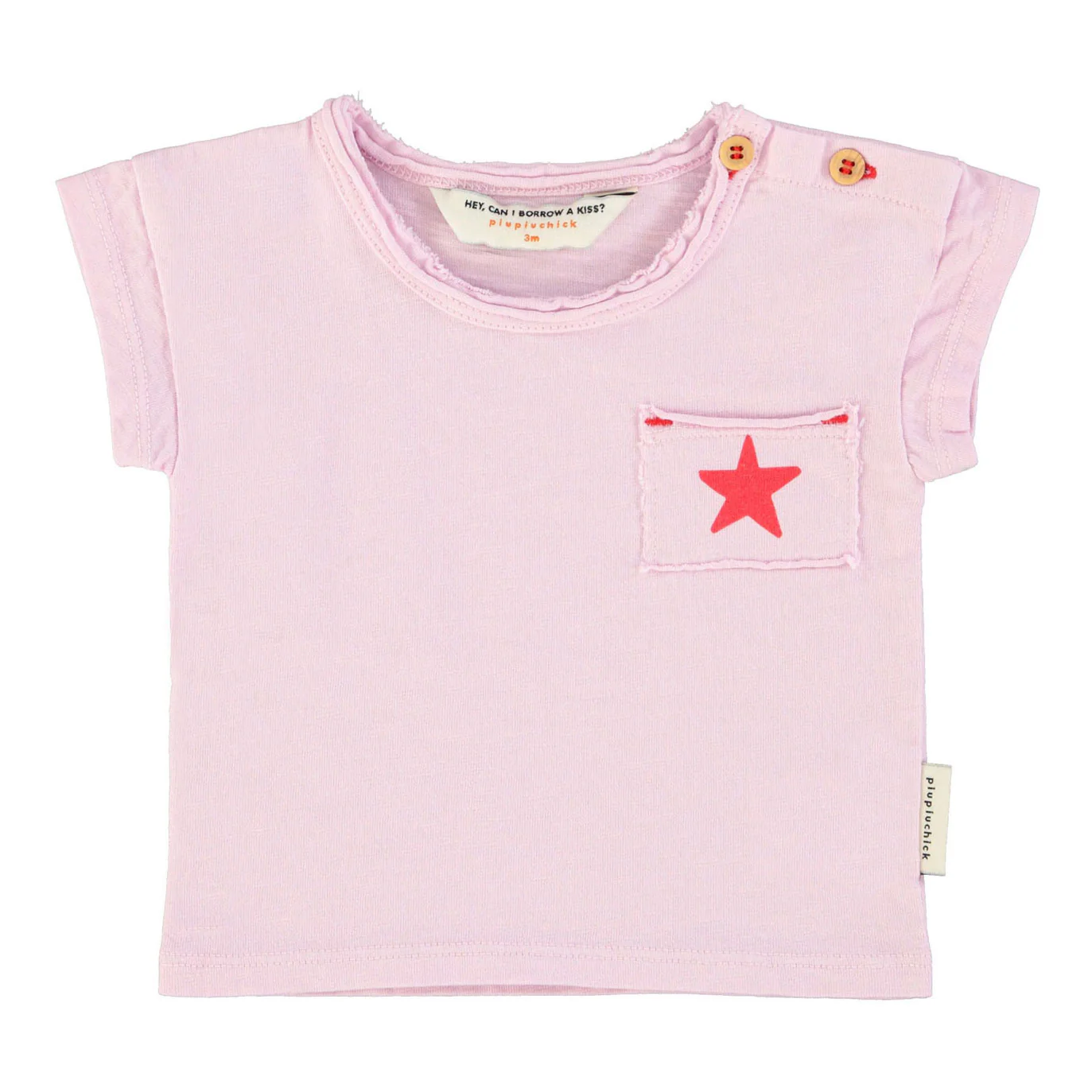 Piupiuchick Lilac "A" Print Baby T-Shirt