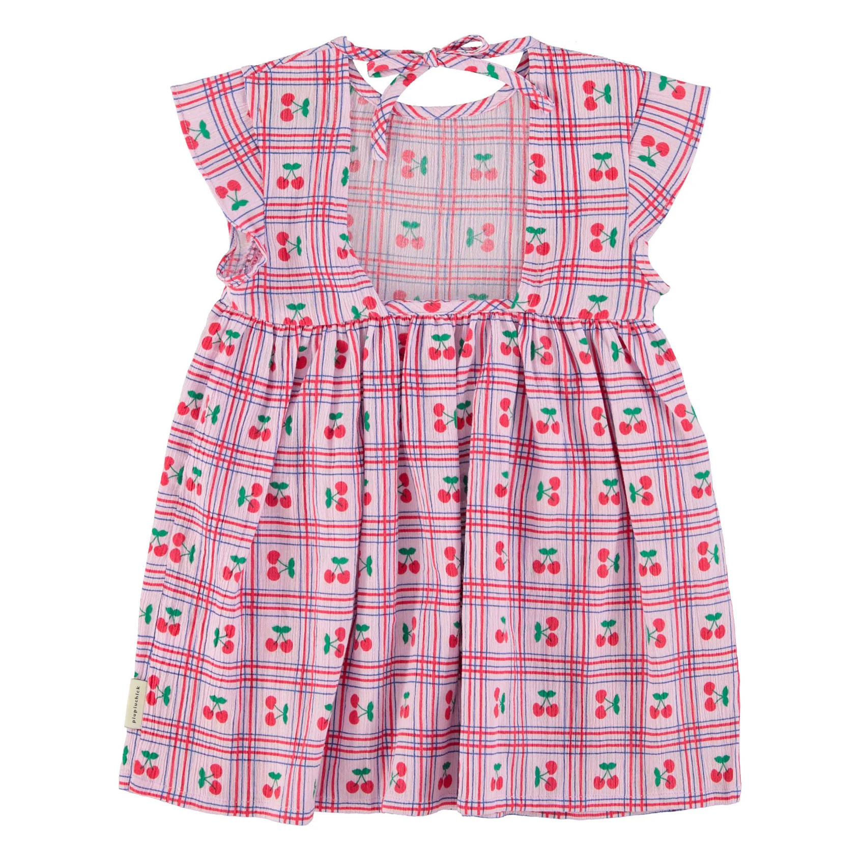 Piupiuchick Lilac Cherries All Over Dress - Image 3