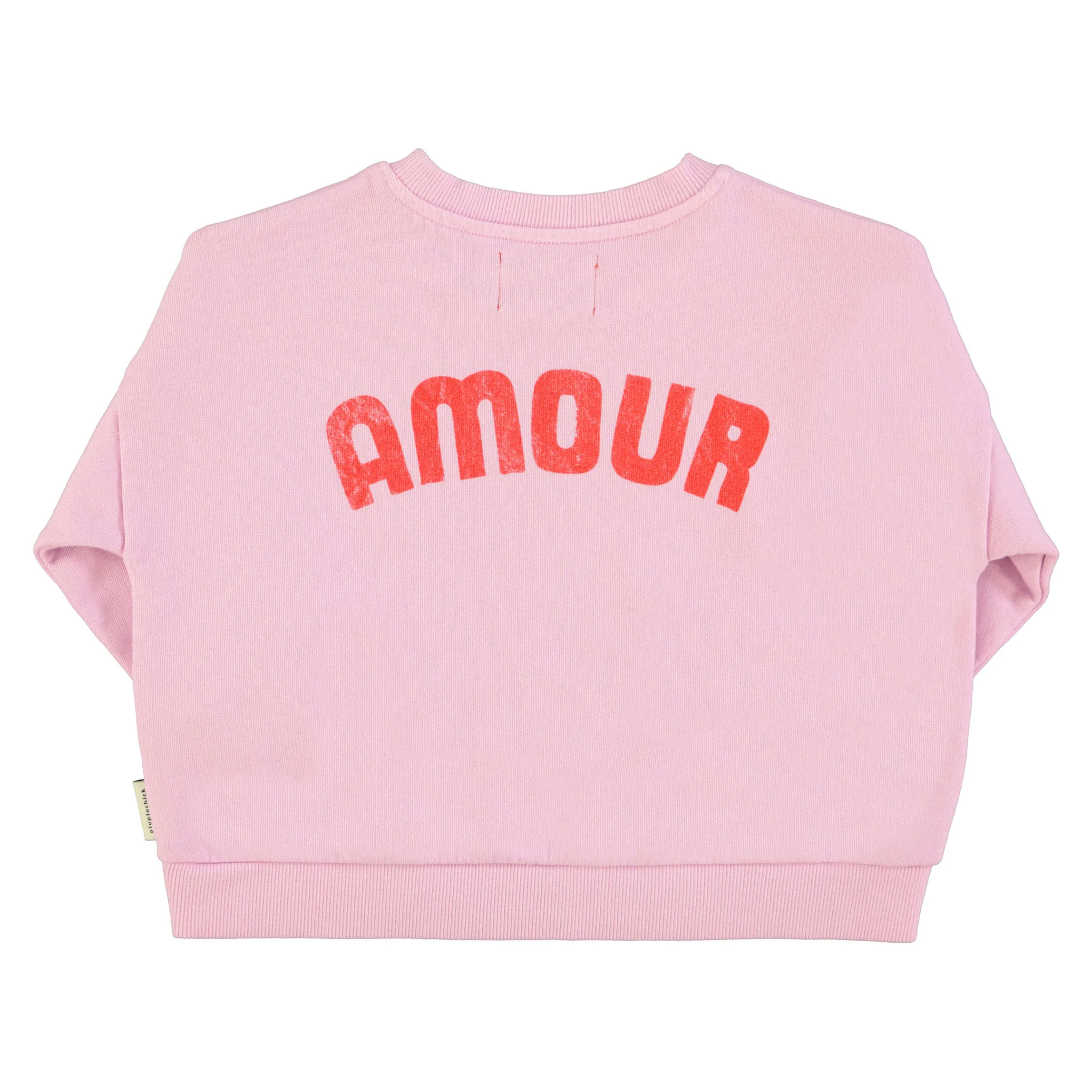 Piupiuchick Lilac/Red Heart Print Sweatshirt - Image 3