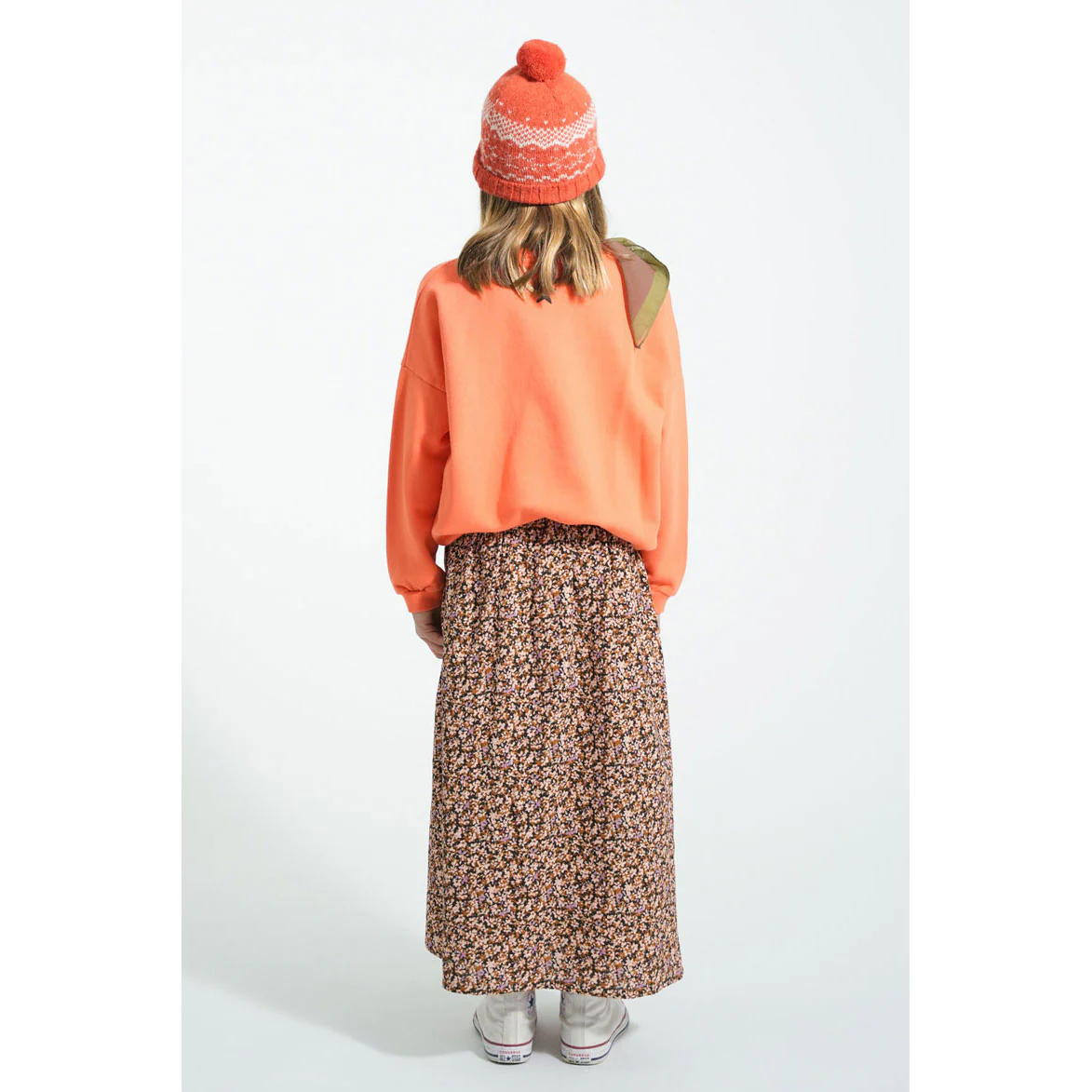 Piupiuchick Orange Music Print Sweatshirt - Image 4