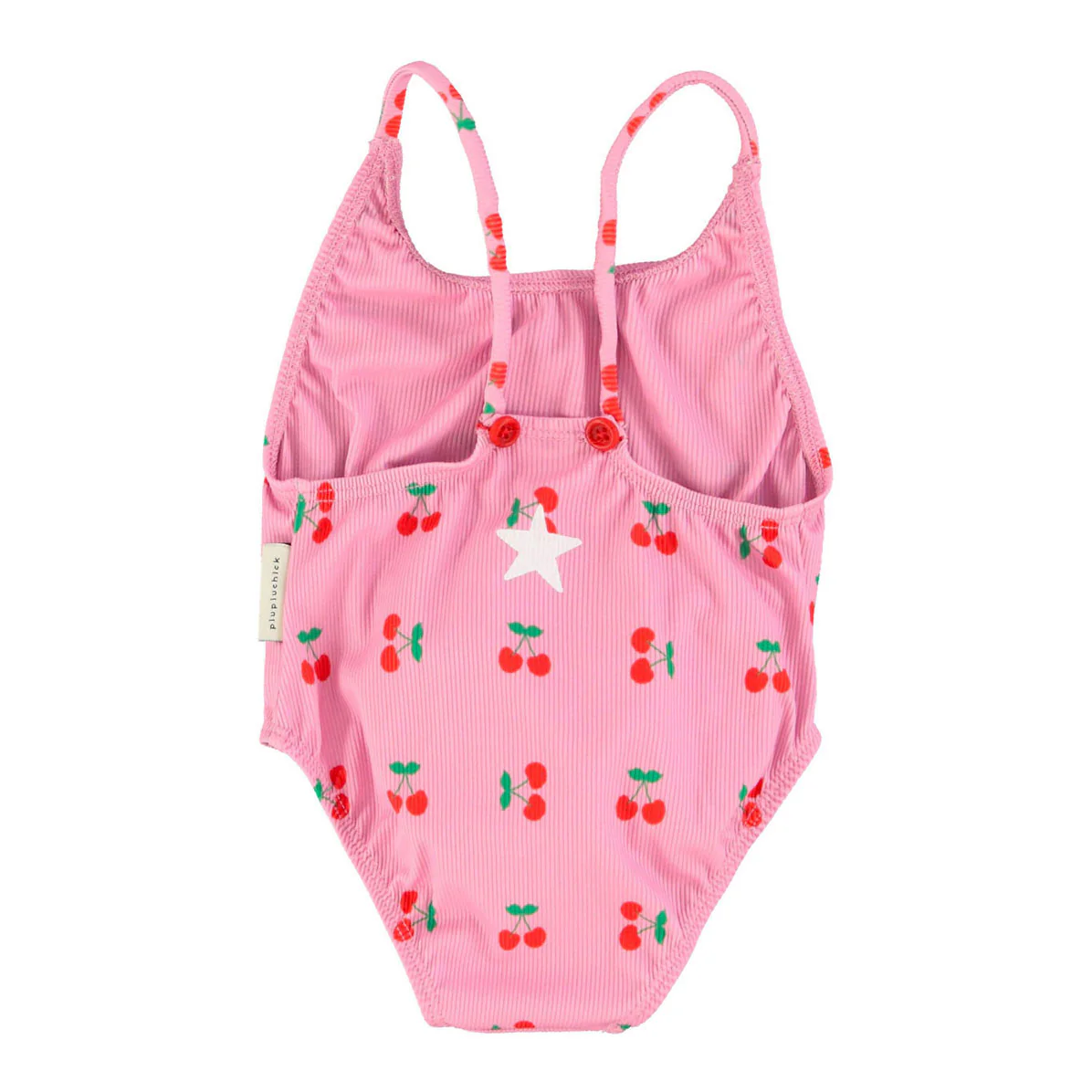 Piupiuchick Pink Cherries All Over Swimsuit - Image 3