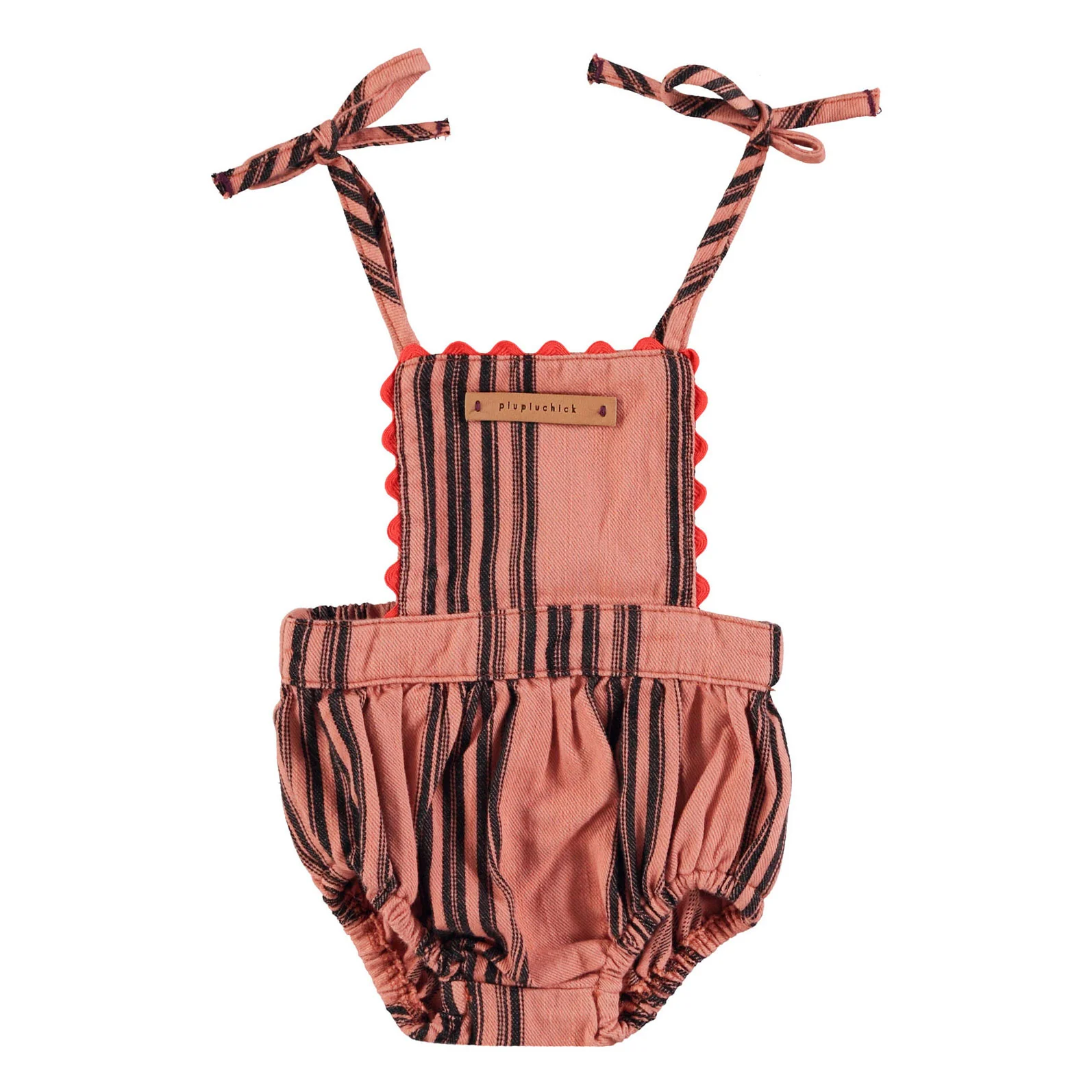 Piupiuchick Pink Striped Romper