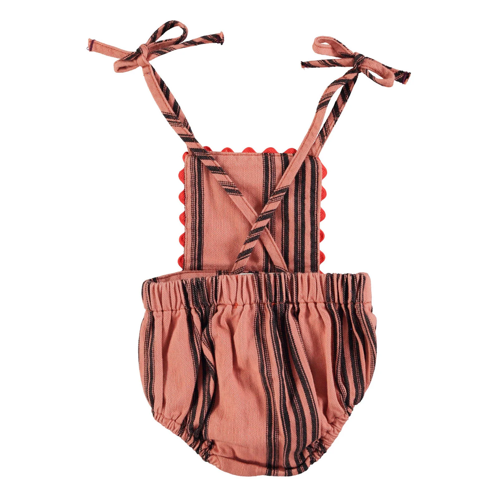 Piupiuchick Pink Striped Romper - Image 2