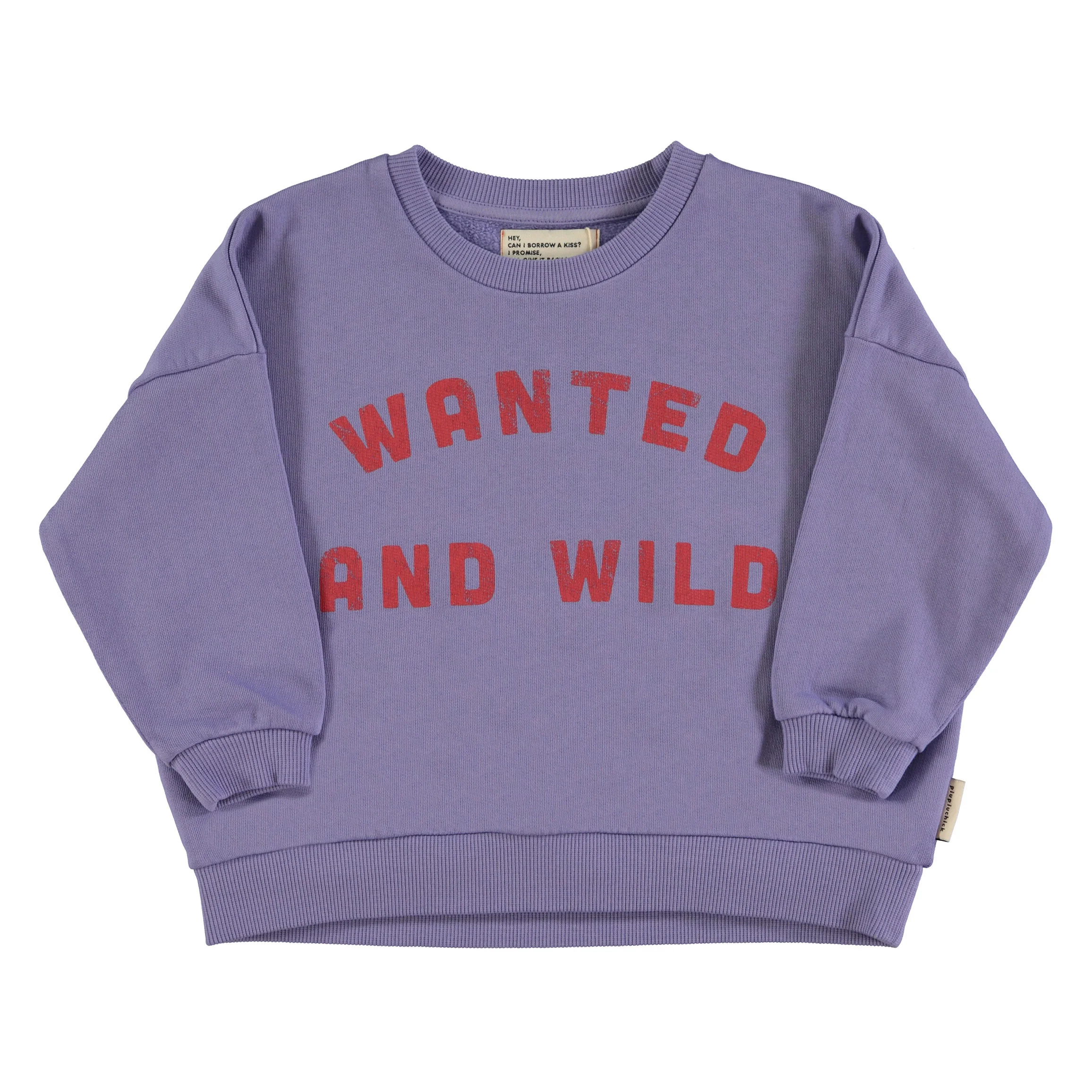 Piupiuchick Purple Wanted and Wild Print Sweatshirt