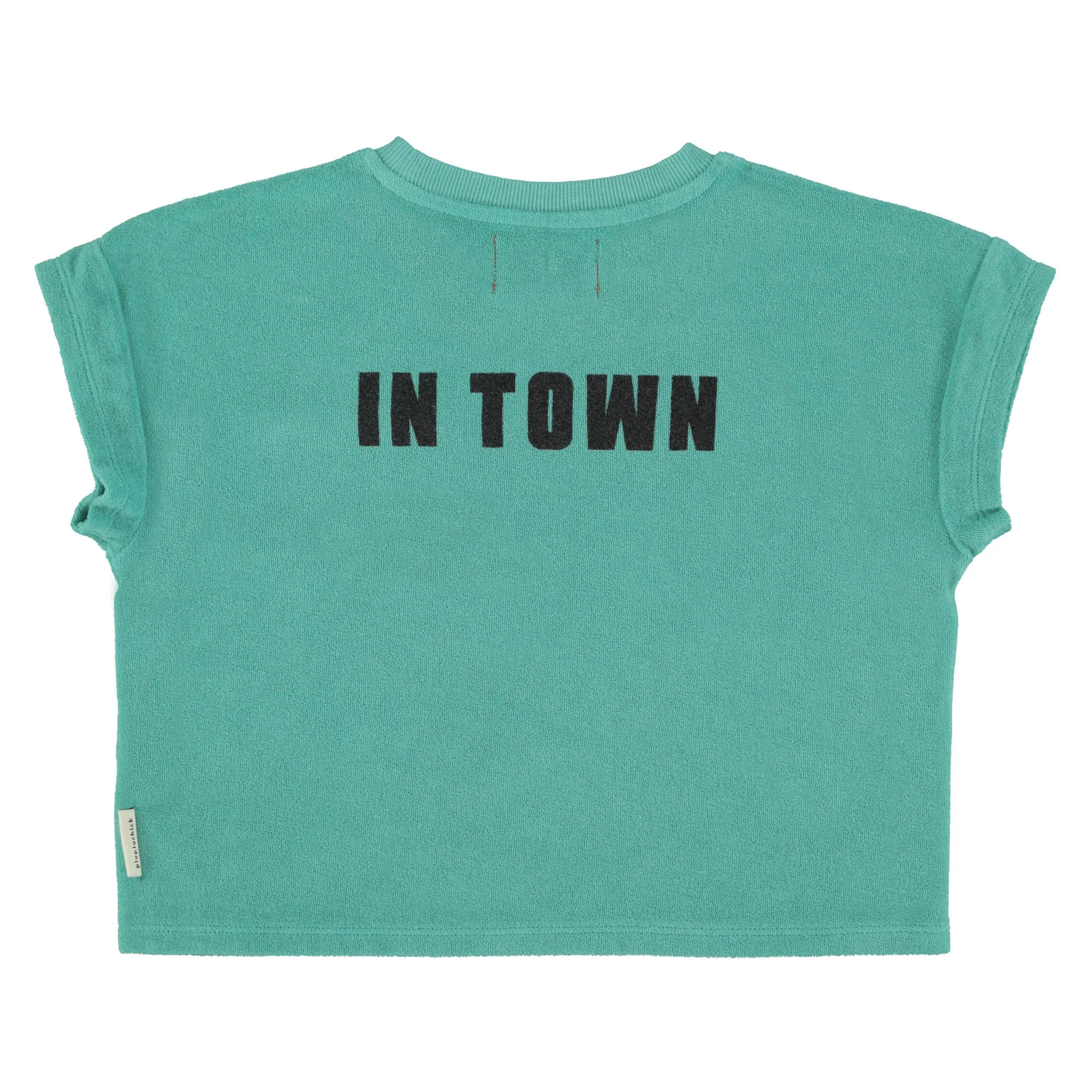 Piupiuchick Turquoise "Best Friend" Print T-Shirt - Image 2