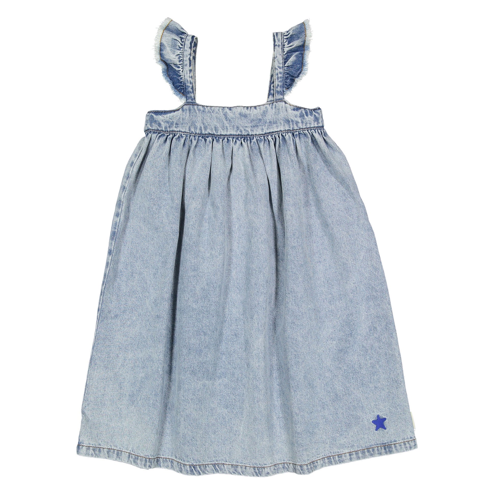 Piupiuchick Washed Blue Denim Dress
