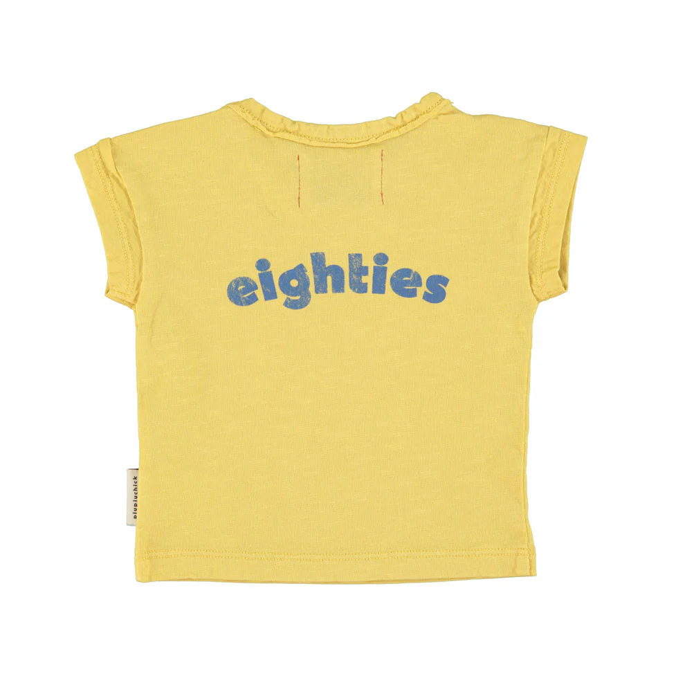 Piupiuchick Yellow Multicolor Wave Print Tee - Image 4