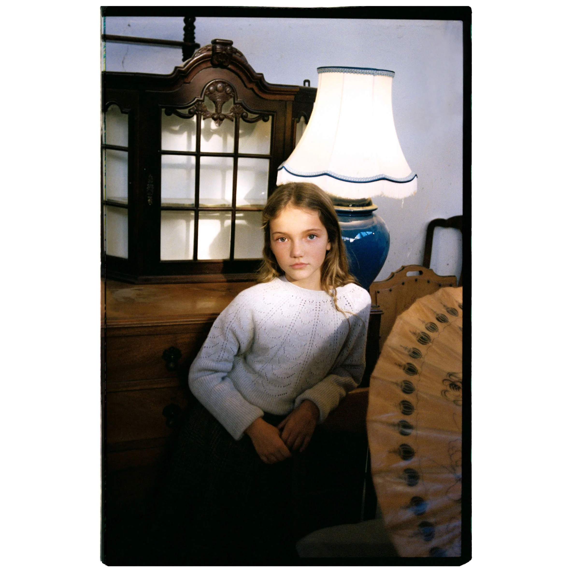 Popelin Beige Openwork Knit Pullover - Image 2