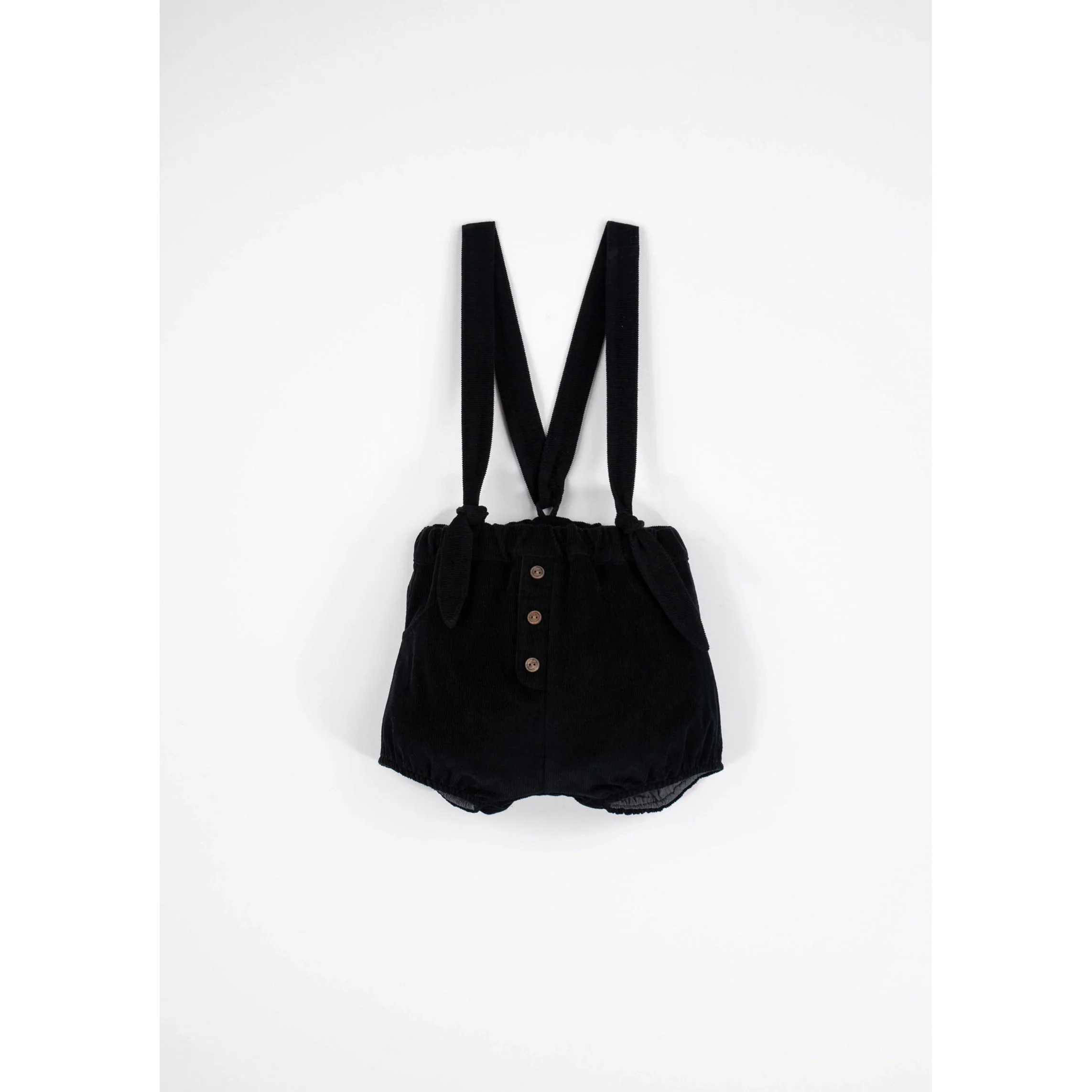Popelin Black Corduroy Romper