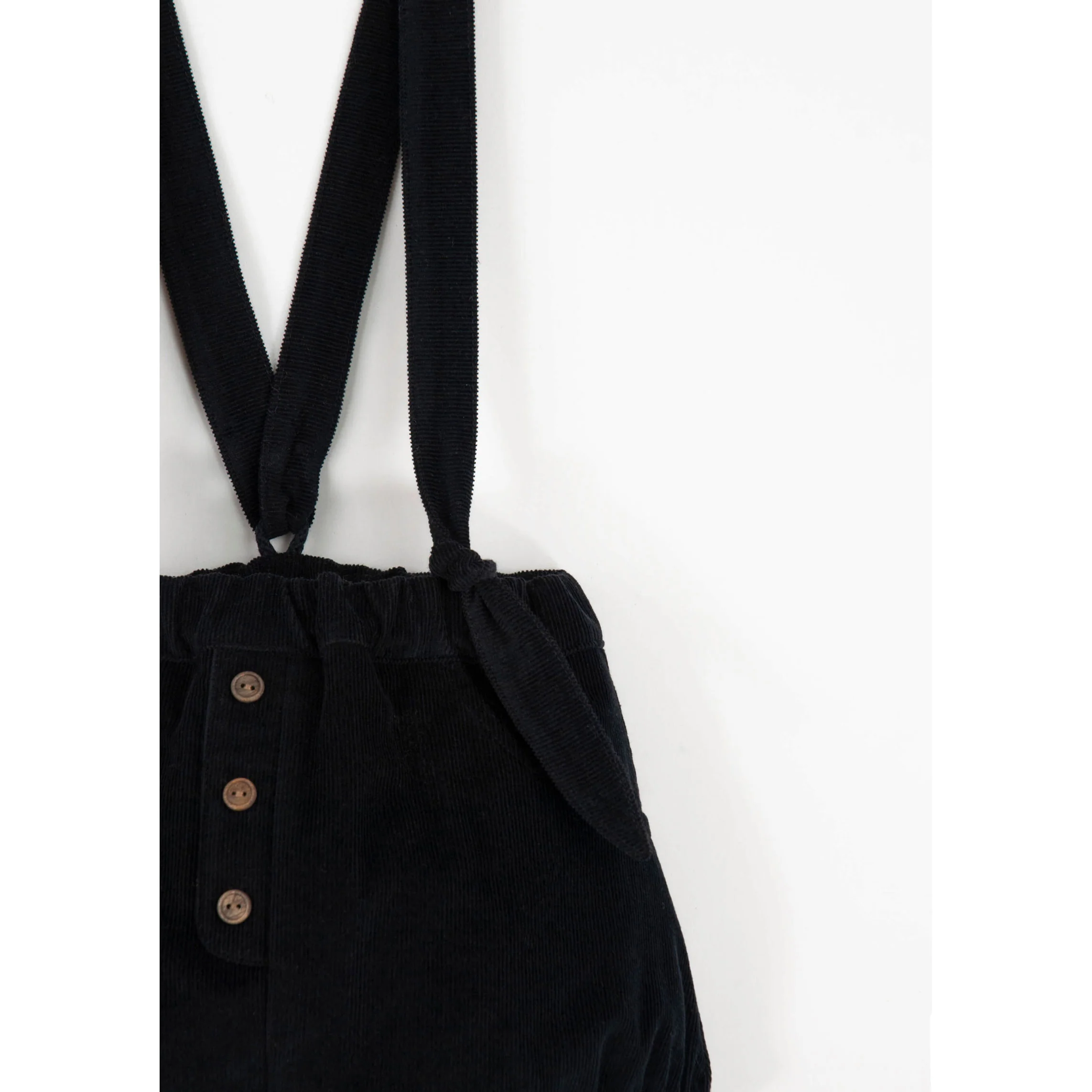 Popelin Black Corduroy Romper - Image 3