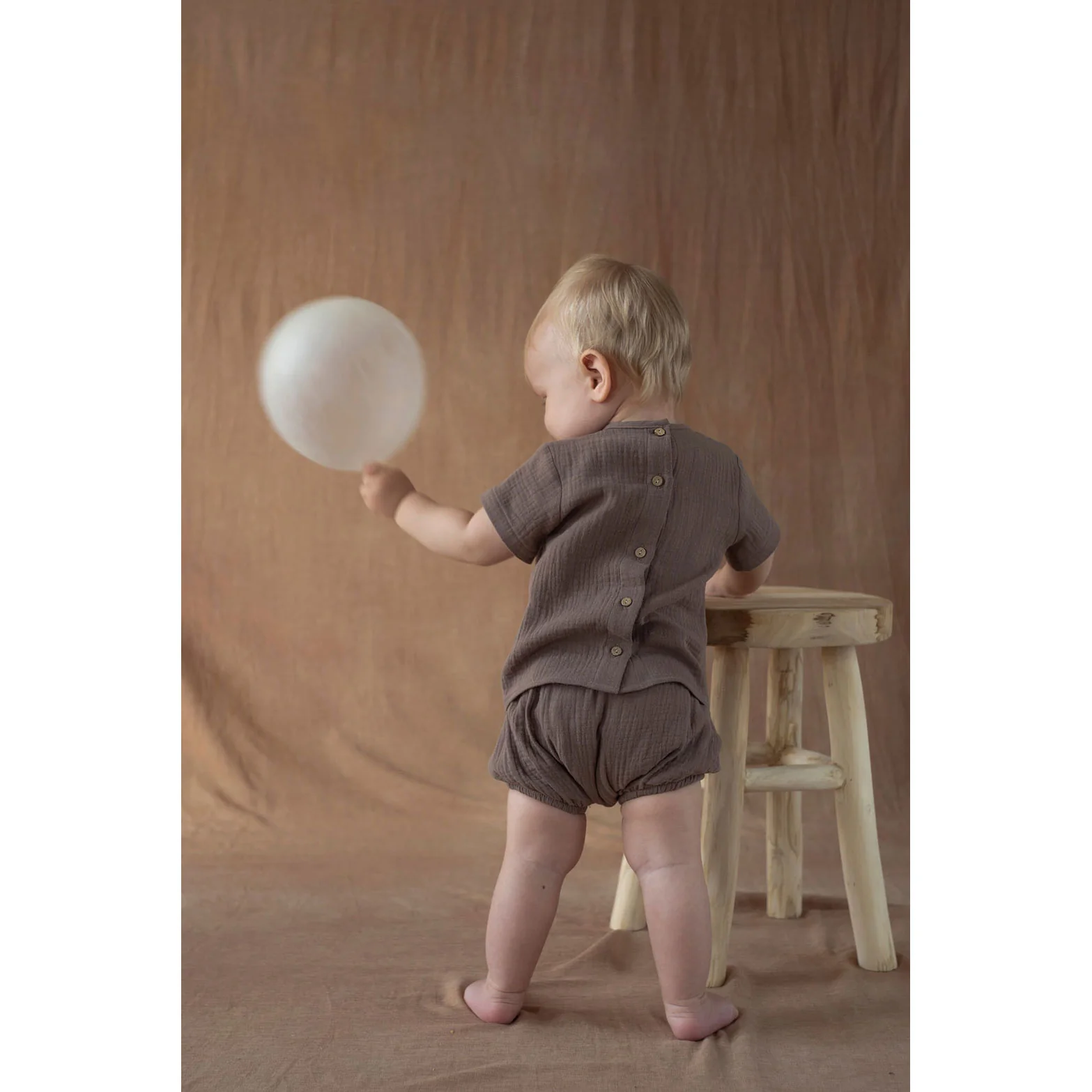 Popelin Brown Basic Culotte - Image 4