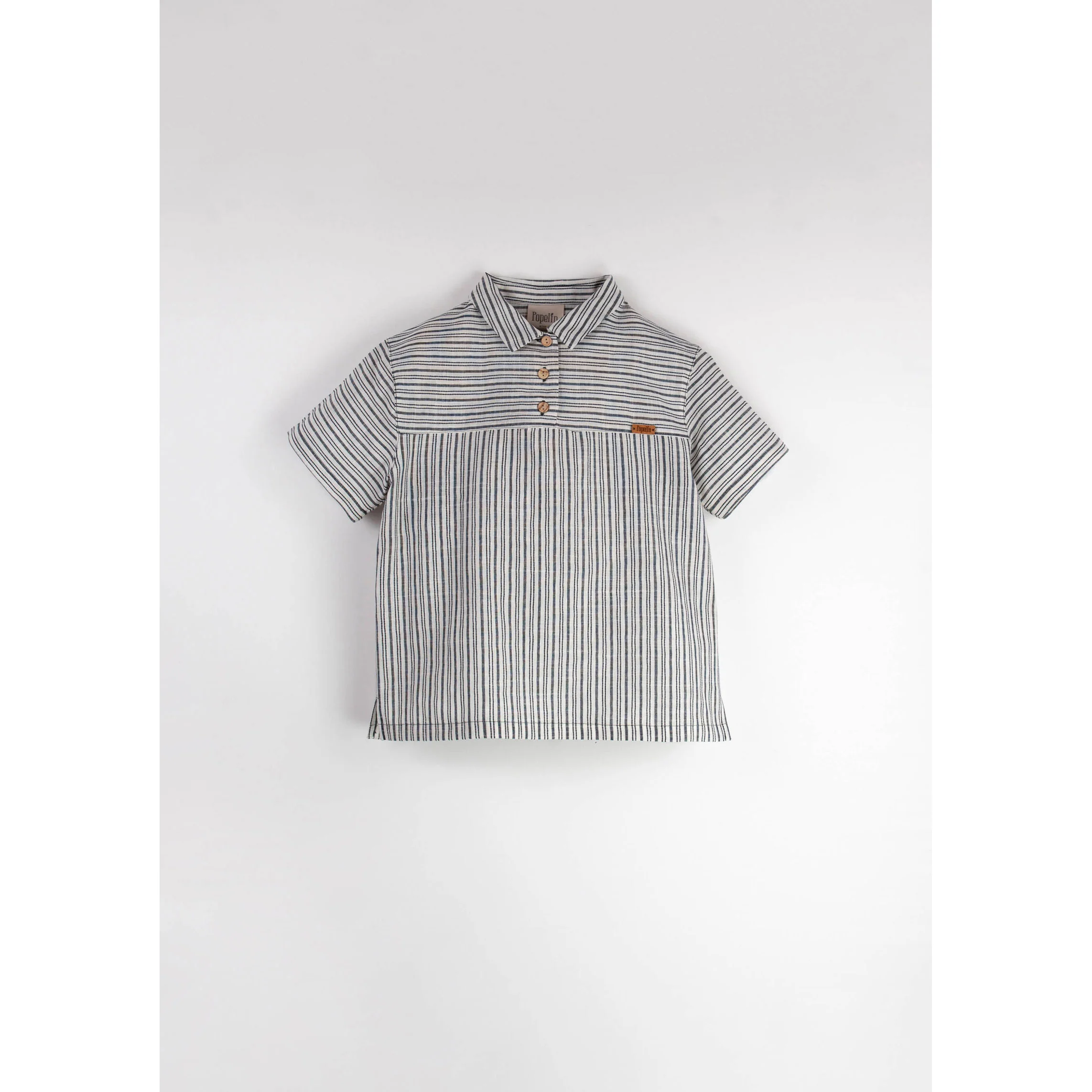 Popelin Embroidered Striped Shirt