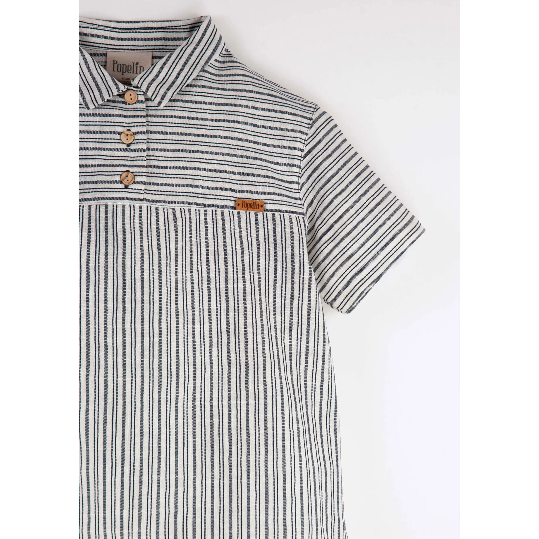 Popelin Embroidered Striped Shirt - Image 3