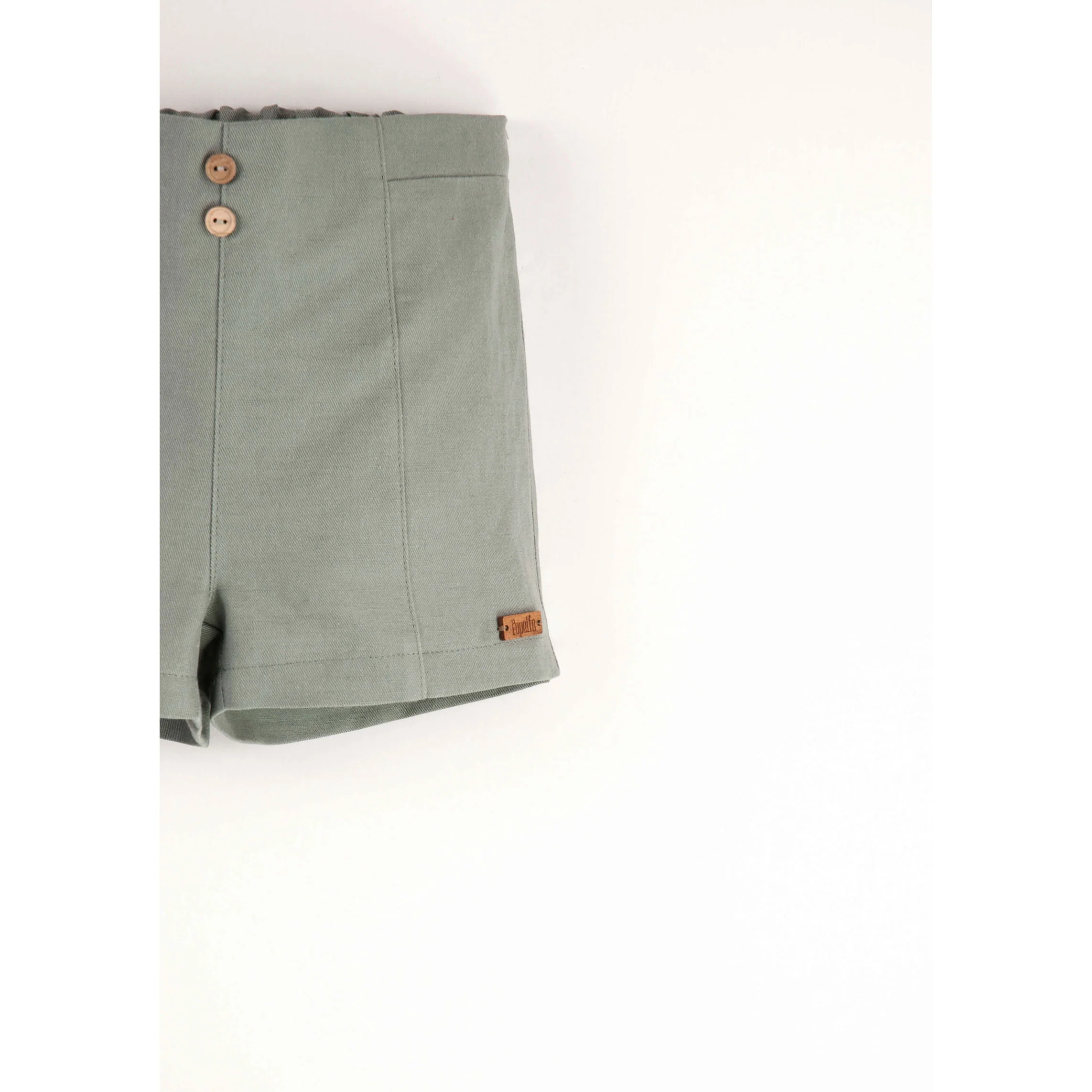 Popelin Green Shorts - Image 3