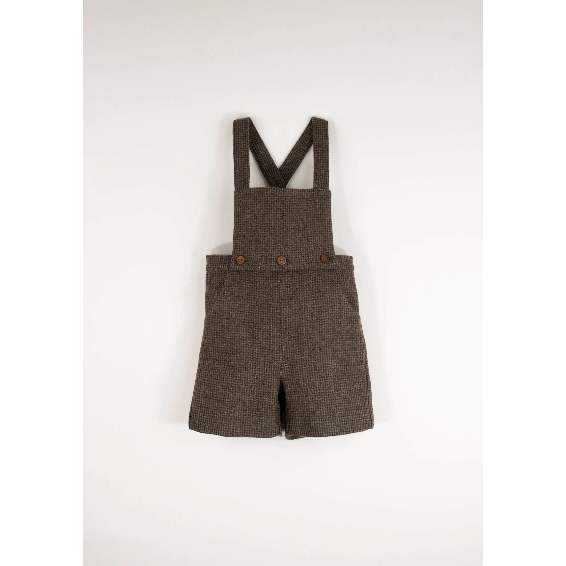 Popelin Multi Coloured Wool Suspender Shorts