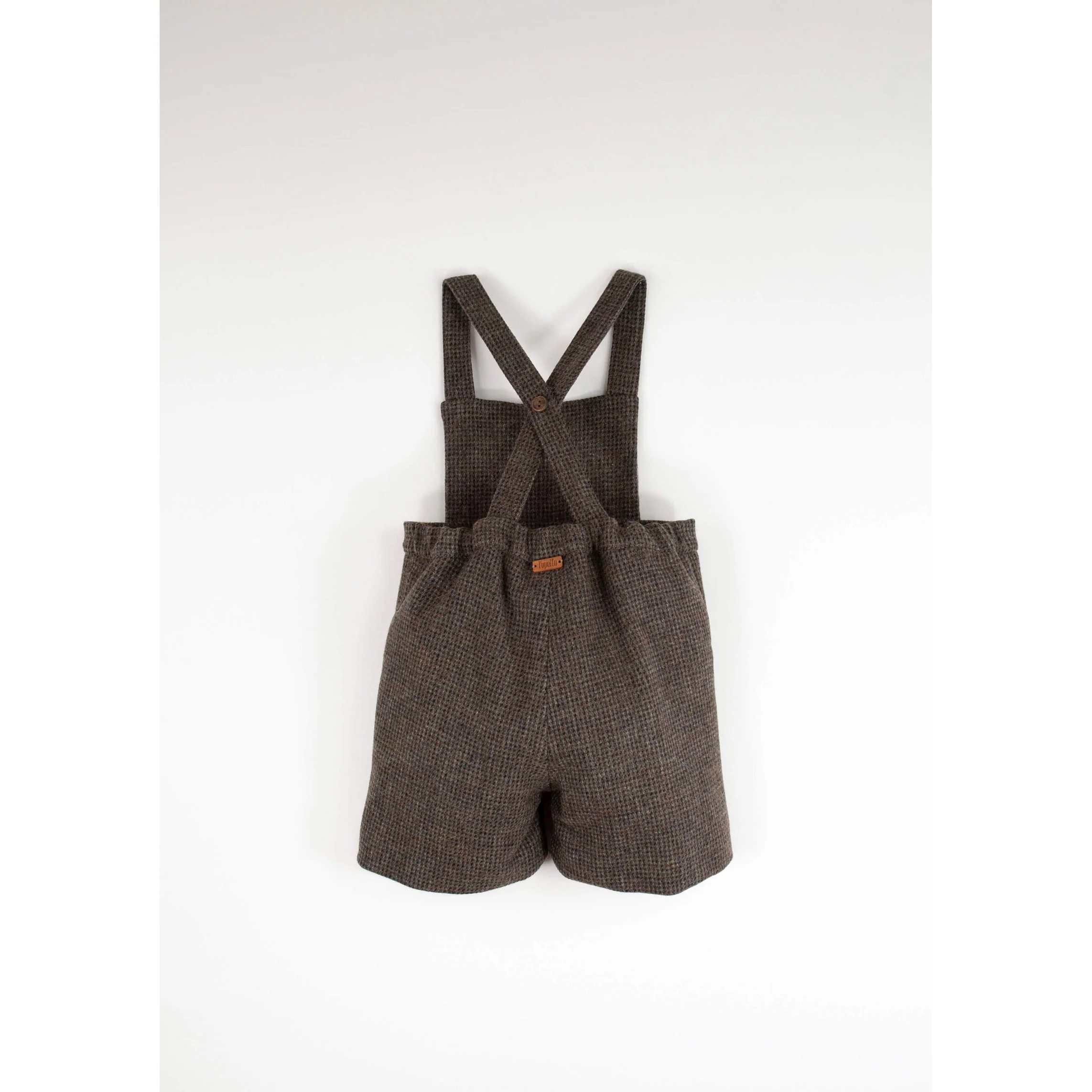 Popelin Multi Coloured Wool Suspender Shorts - Image 3
