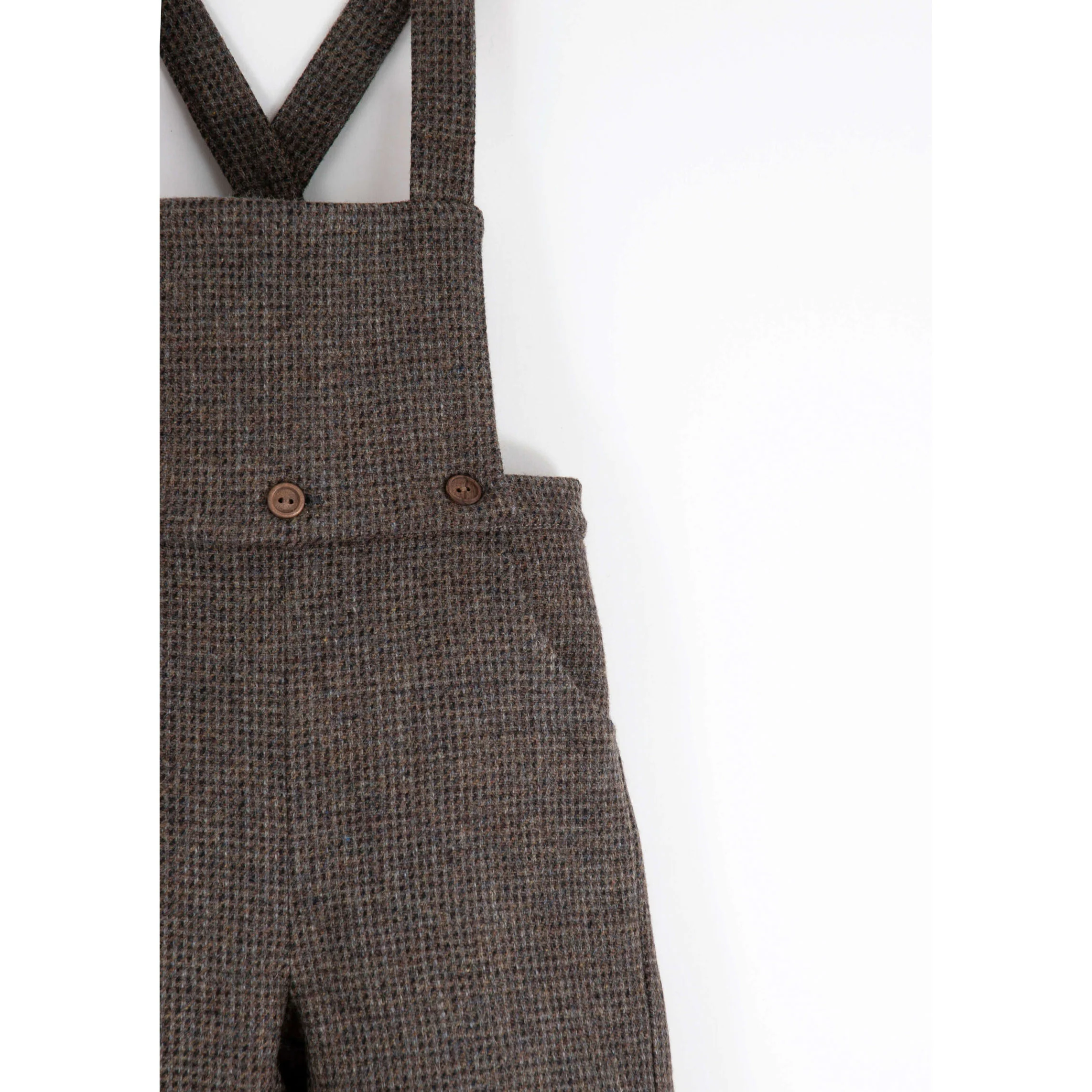 Popelin Multi Coloured Wool Suspender Shorts - Image 5