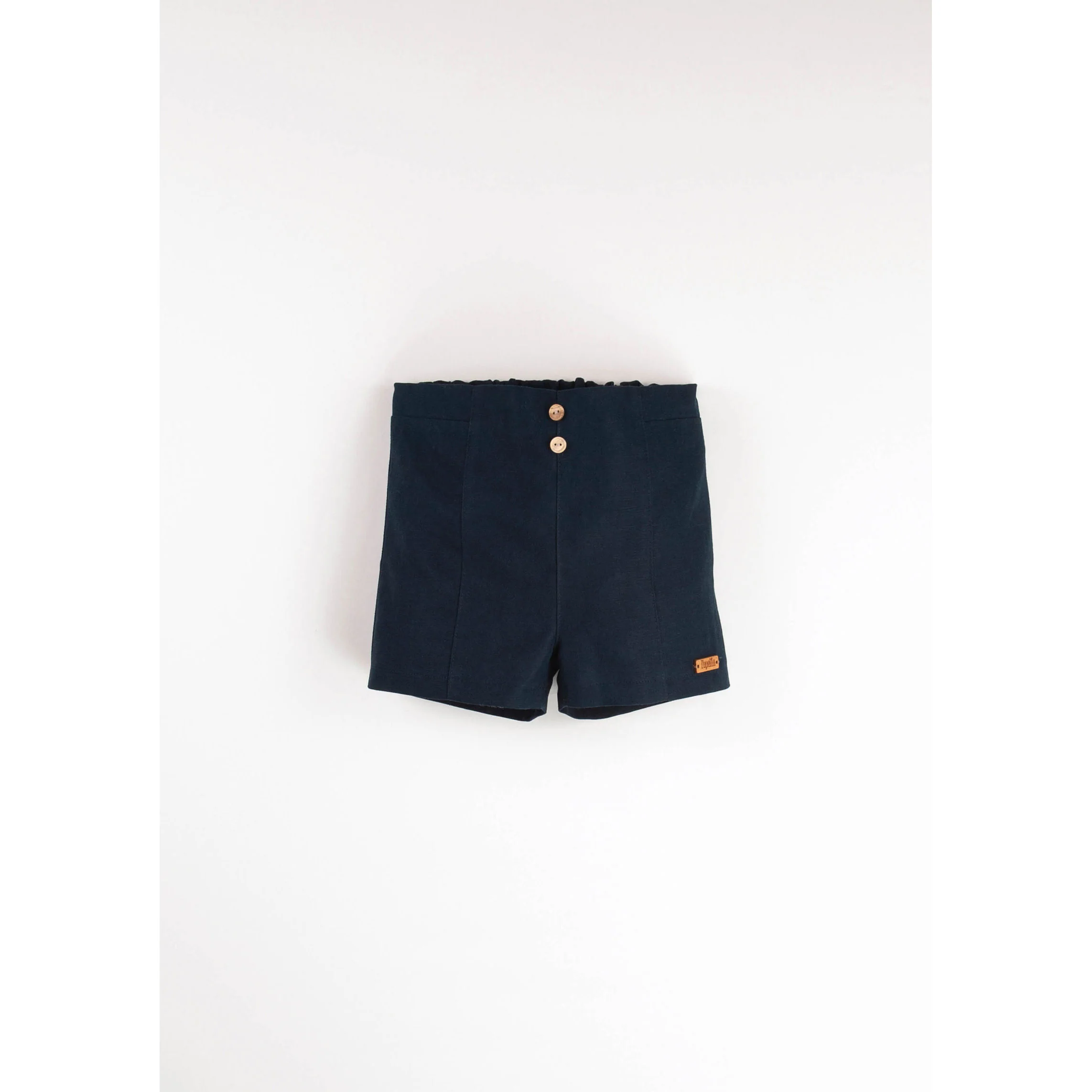 Popelin Navy Blue Shorts