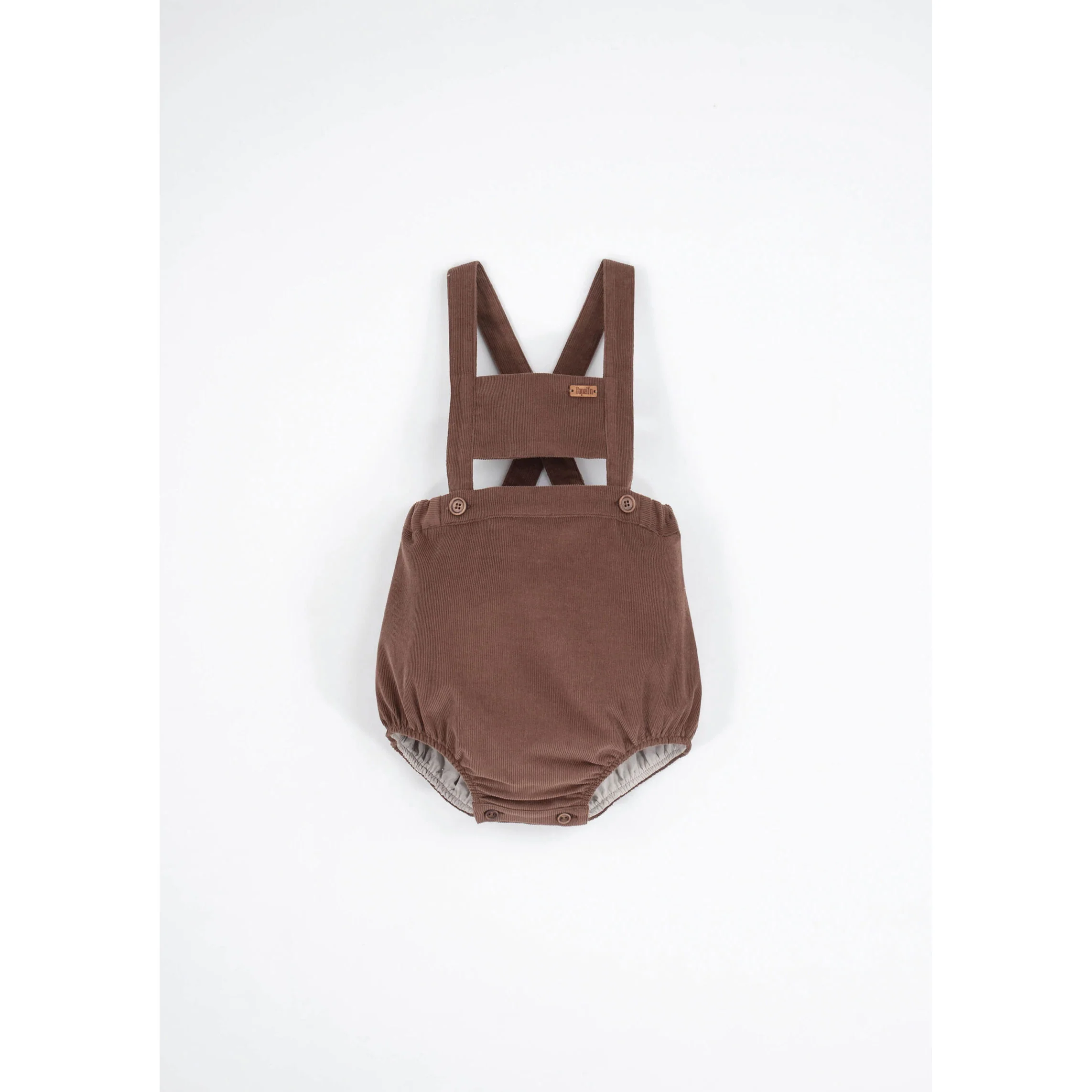 Popelin Ochre Coloured Corduroy Romper