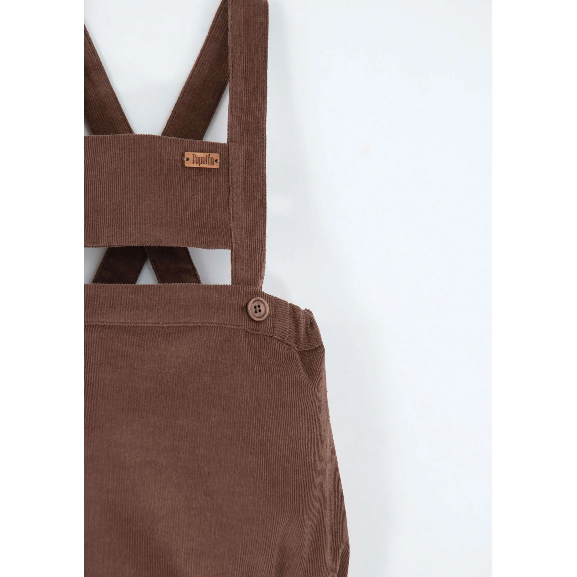 Popelin Ochre Coloured Corduroy Romper - Image 5