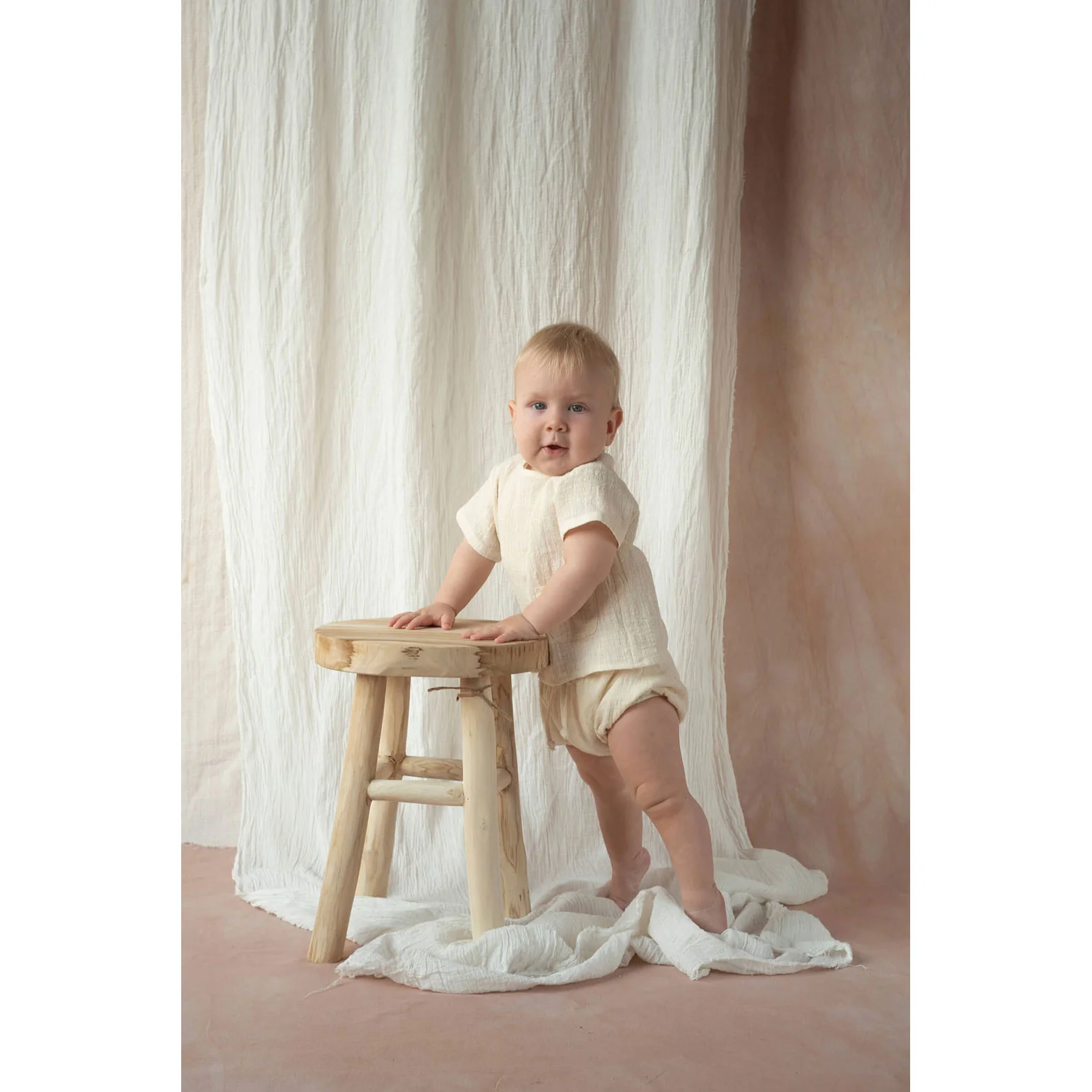 Popelin Off White Basic Culotte - Image 2